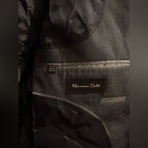 Massimo Dutti Men's Dark Gray Blazer